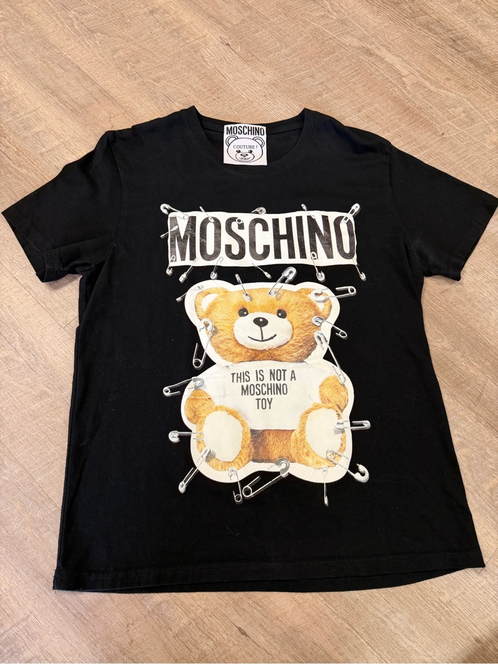 Moschino Black Logo Cotton Tee